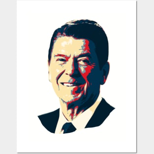 Ronald Reagan Smile Pop Art Posters and Art